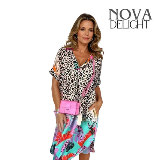 Kaitlyn™ Summer Dress with Tiger Print