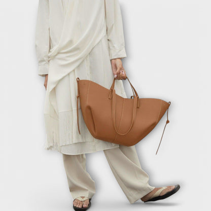 Stylish Italian Leather Handbag - Aura Bag