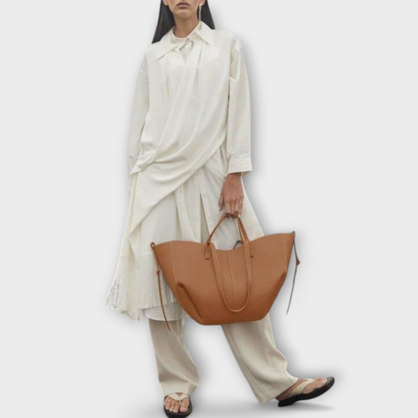 Stylish Italian Leather Handbag - Aura Bag
