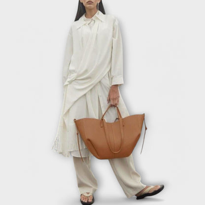 Stylish Italian Leather Handbag - Aura Bag