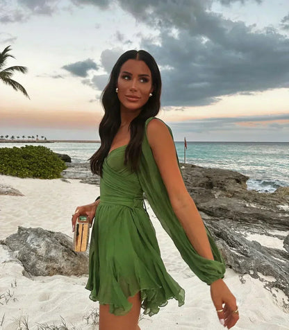 Lila | Playful Mini Dress with Puff Sleeves