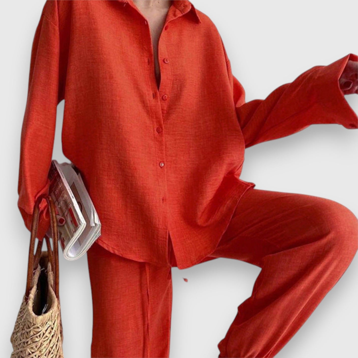 Louisa – Summer Set with Shirt and Wide Pants