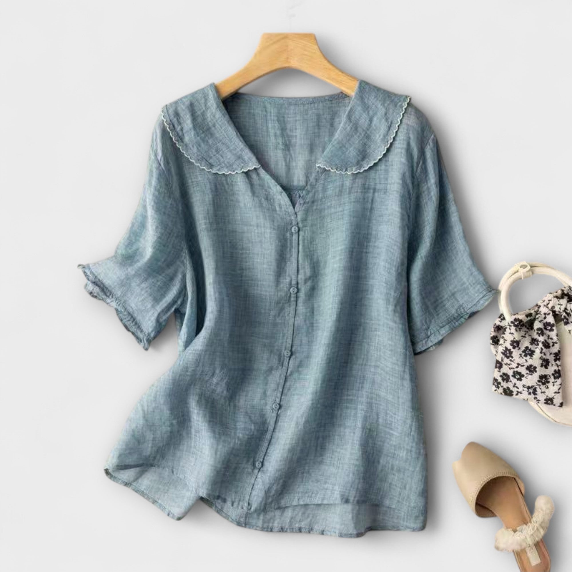 Brenda Linen Shirt - Elegance and Daily Comfort