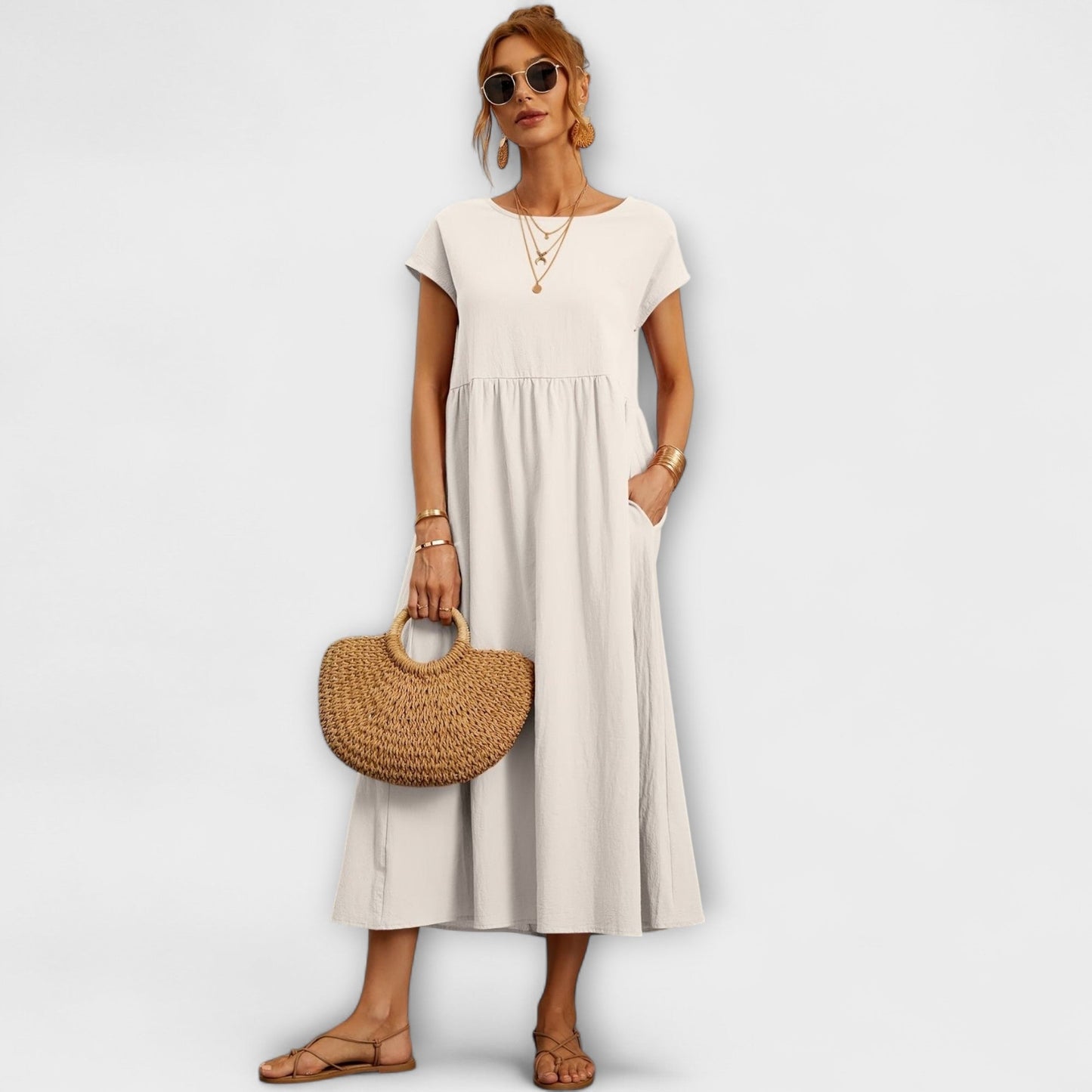 Light Magnolia Dress for Women - Comfort and Elegance Every Day