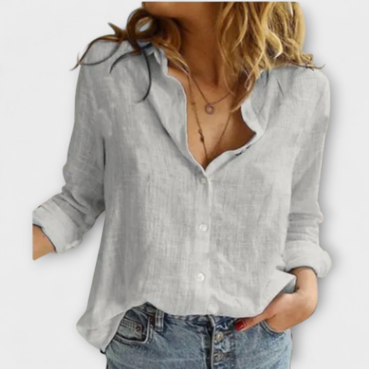 Elegant Women's Shirt with Luxury Collar