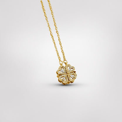 Four-Leaf Clover Pendant Necklace - A Jewelry Piece Representing Luck and Belief