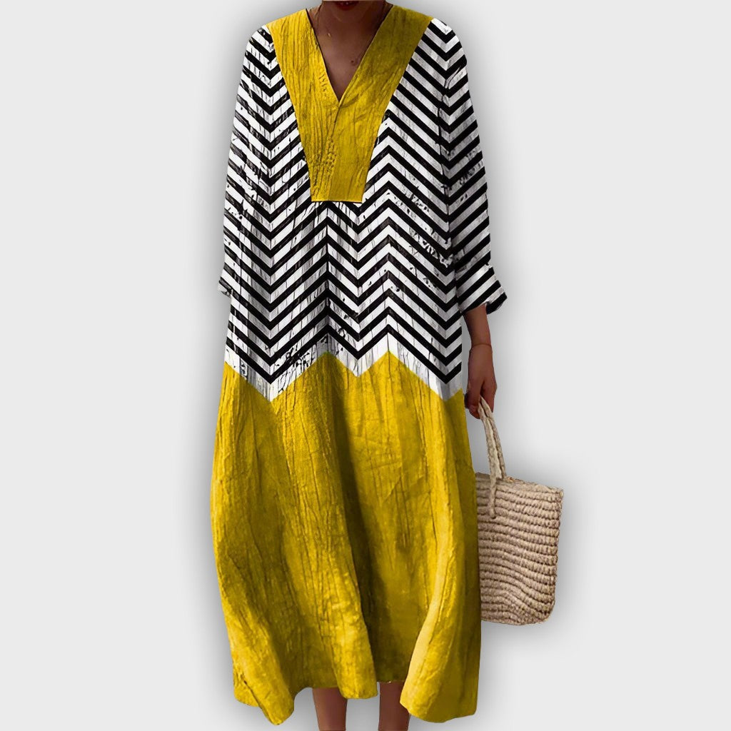 Elegant Geometric Leah Dress
