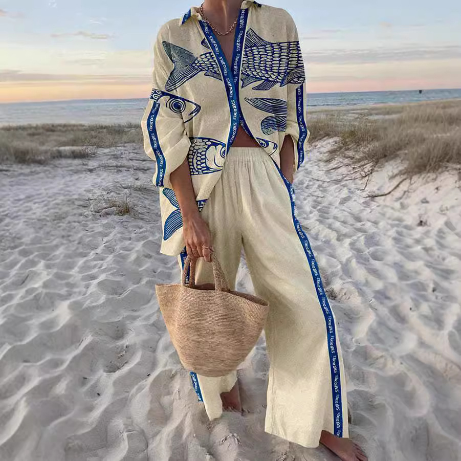 Yazta™ | Tuna Fish Print Clothing Set
