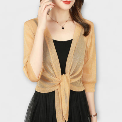 Olivia Open Front Shirt - Comfort and Elegance