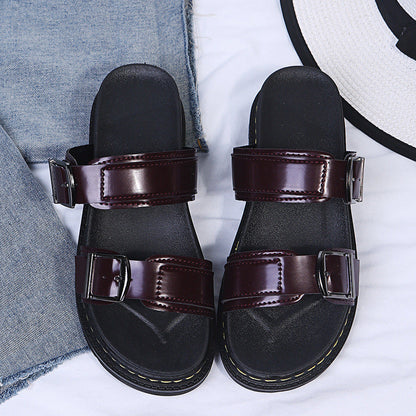 Page - Summer Platform Sandals with Comfort Buckle