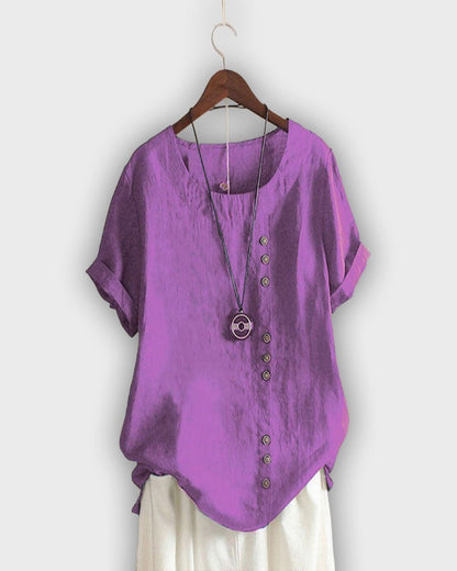 Elegant Women's Short Sleeve Shirt