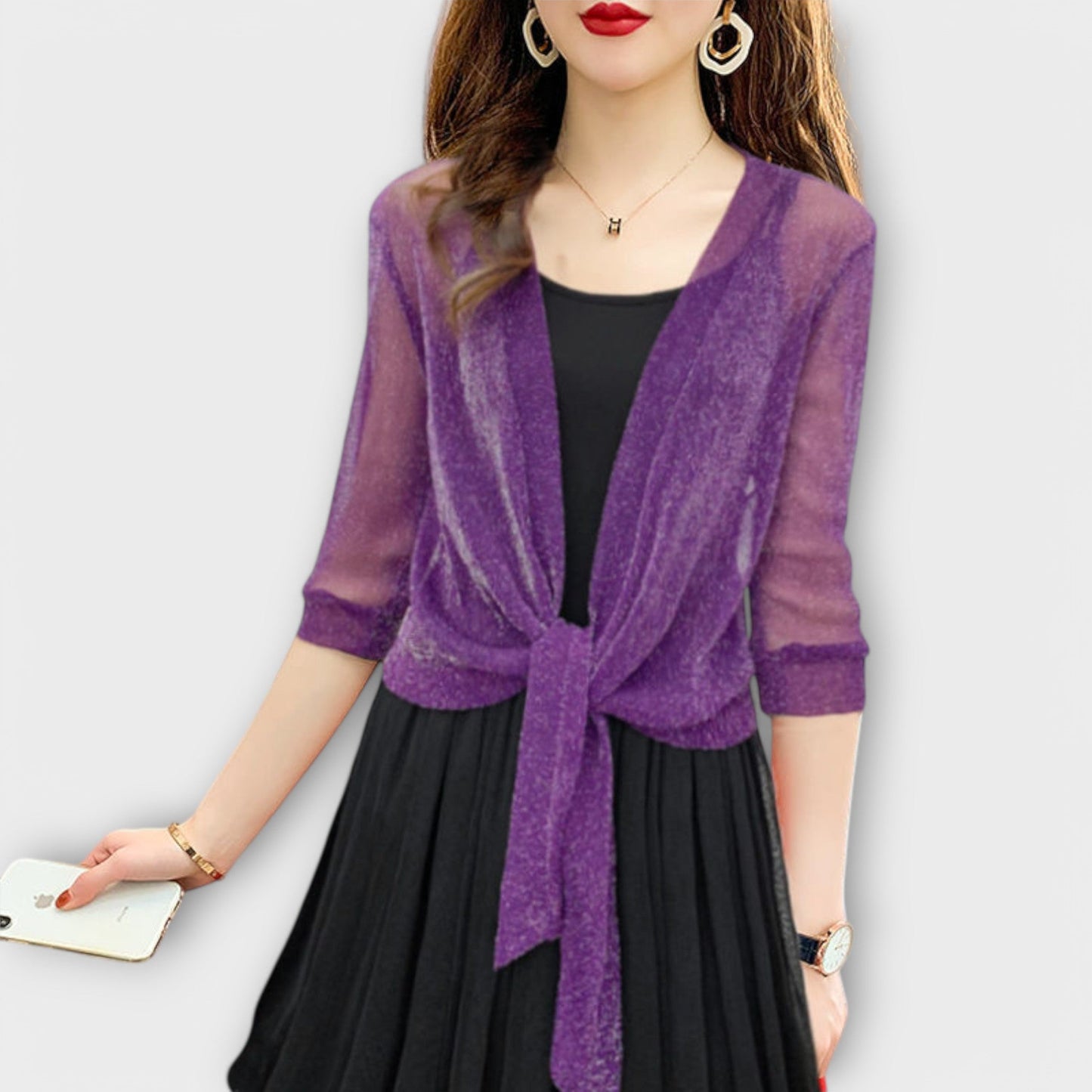 Olivia Open Front Shirt - Comfort and Elegance