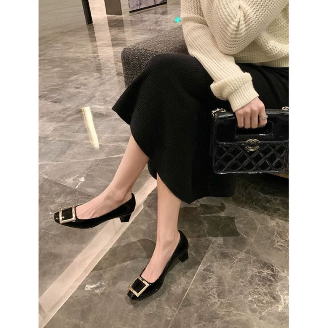 Nerla™ | Elegant sandals with a medium heel and square toe