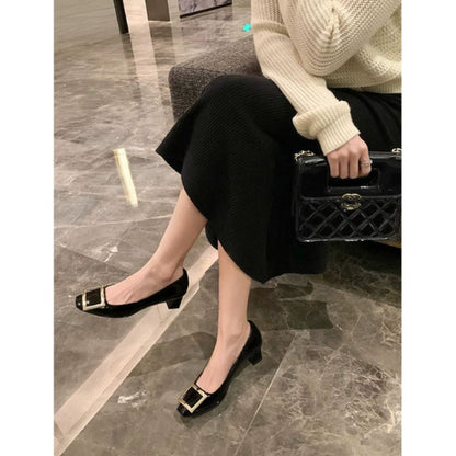 Nerla™ | Elegant sandals with a medium heel and square toe