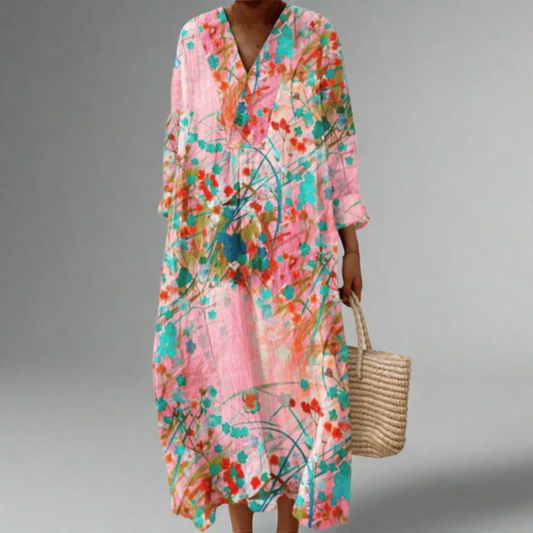 Lena™ | Soft Floral Maxi Dress