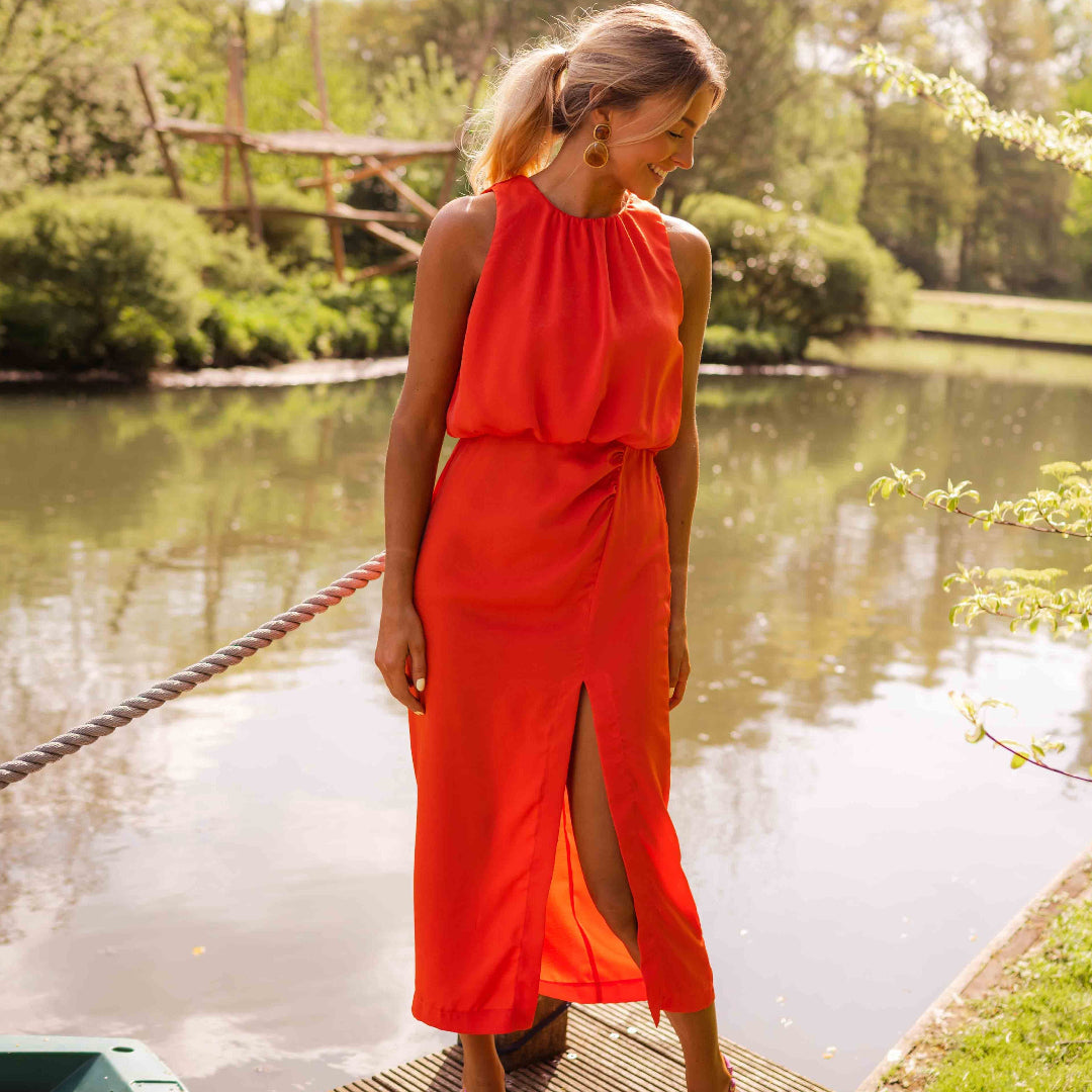 Lina™ | Elegant Midi Dress