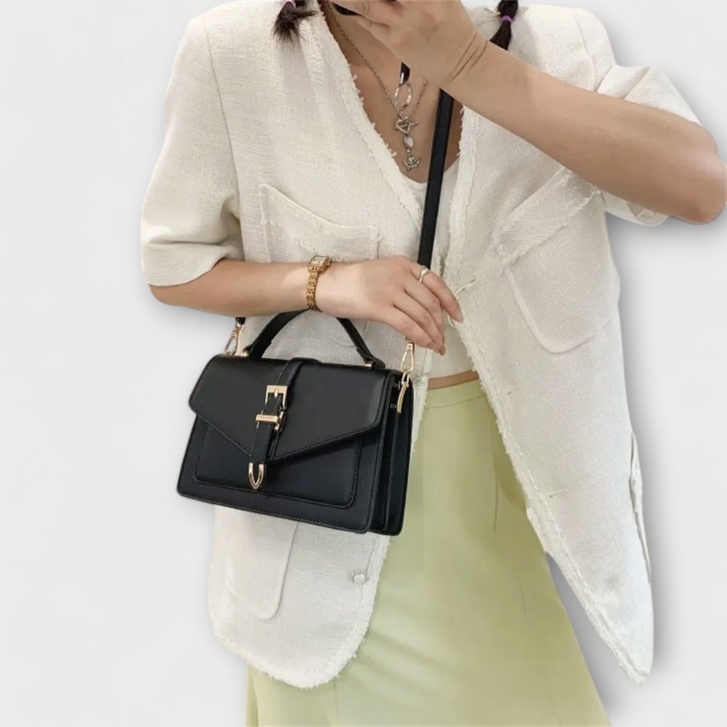 Classic Side Bag - Elegant PU Leather
