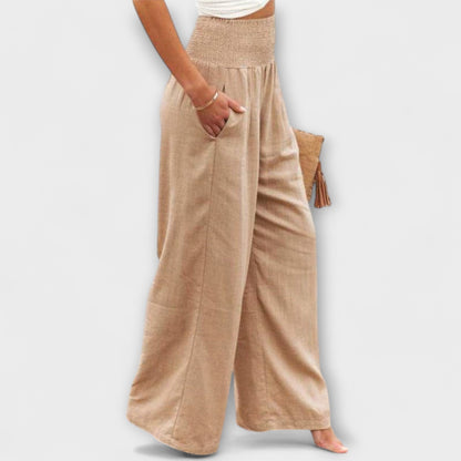 Wide and Comfortable Linen Pants - Elegant for Any Occasion
