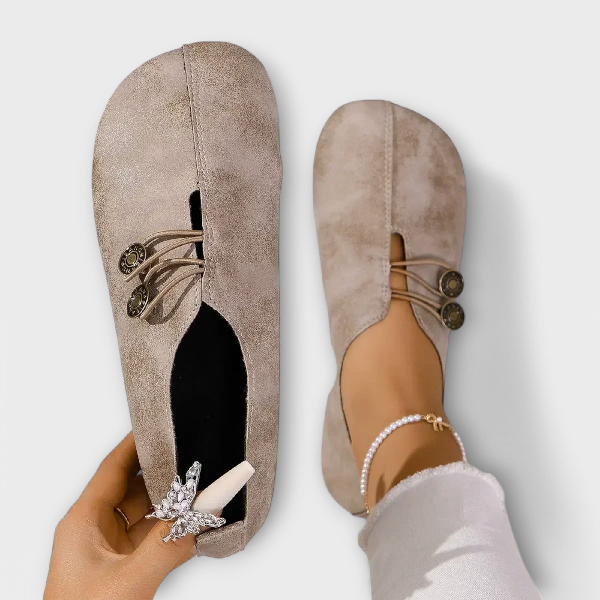 Naira Loafer Suede Shoes - Comfort and Elegance in Every Step
