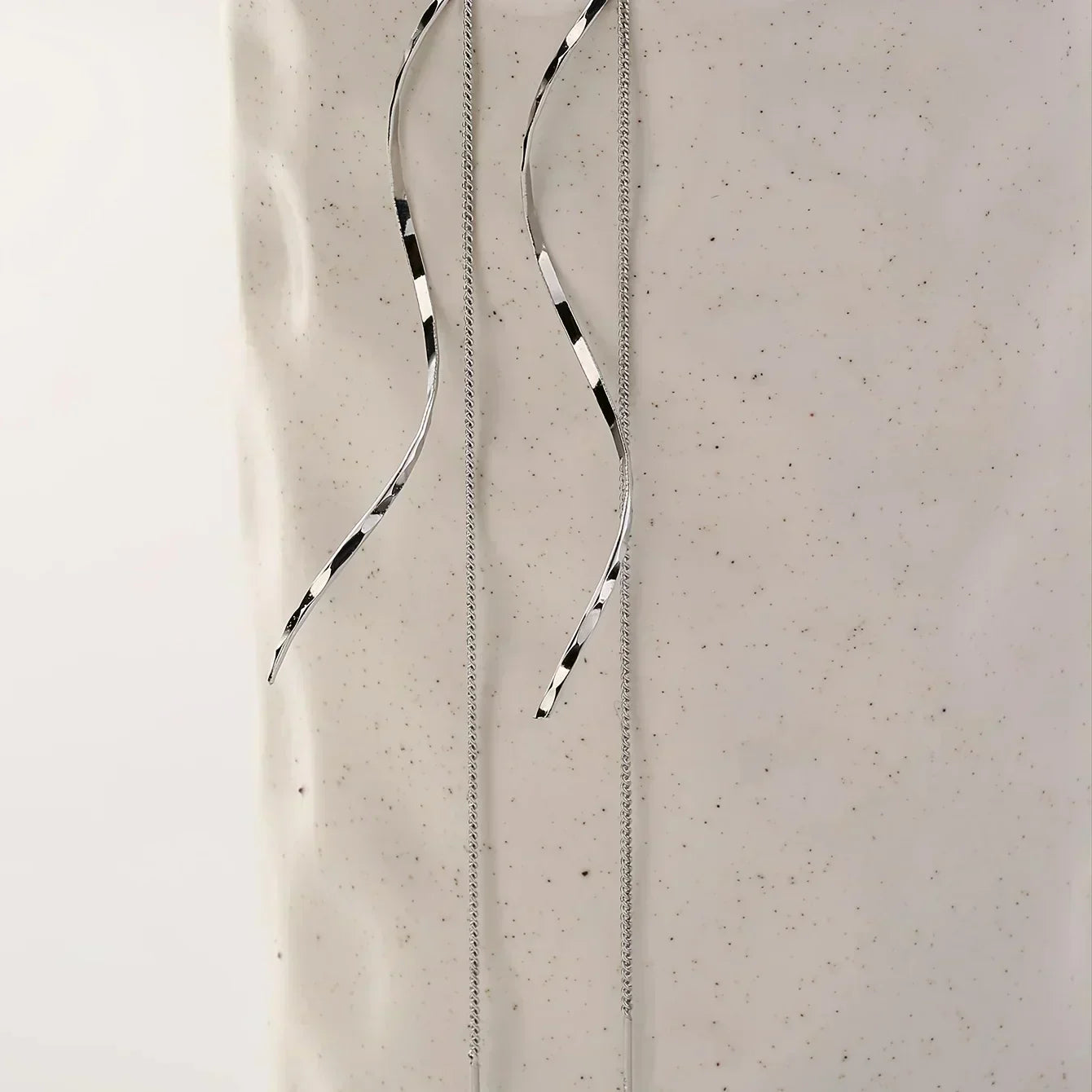 Long Wave Earrings with Unique Design