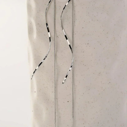 Long Wave Earrings with Unique Design
