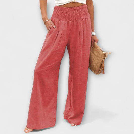 Wide and Comfortable Linen Pants - Elegant for Any Occasion