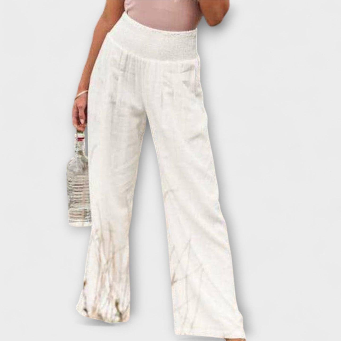 Wide and Comfortable Linen Pants - Elegant for Any Occasion