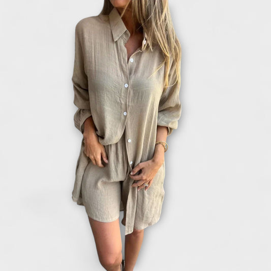 Serin – Two-Piece Summer Set with Oversized Shirt