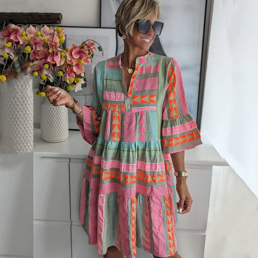 Julian – Boho Swing Dress in Layers