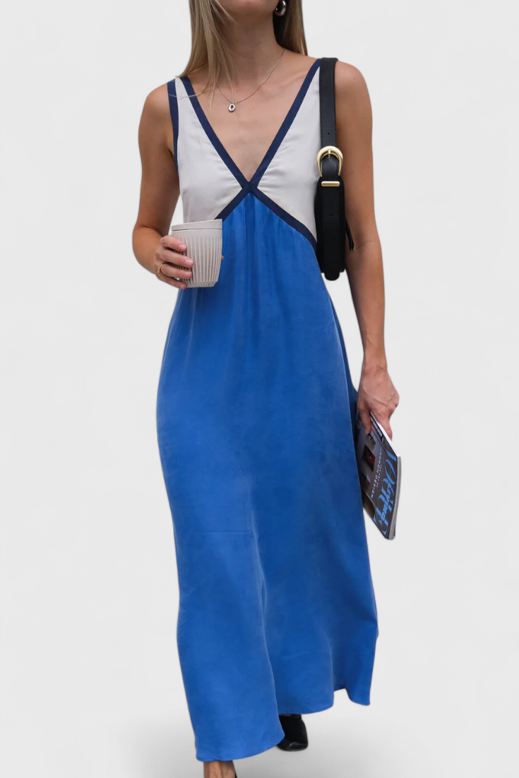 Boho Summer Dress with V-Neck