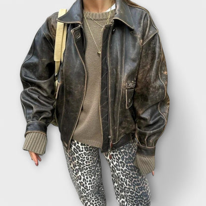 Chandra Vintage Tiger Print Jeans