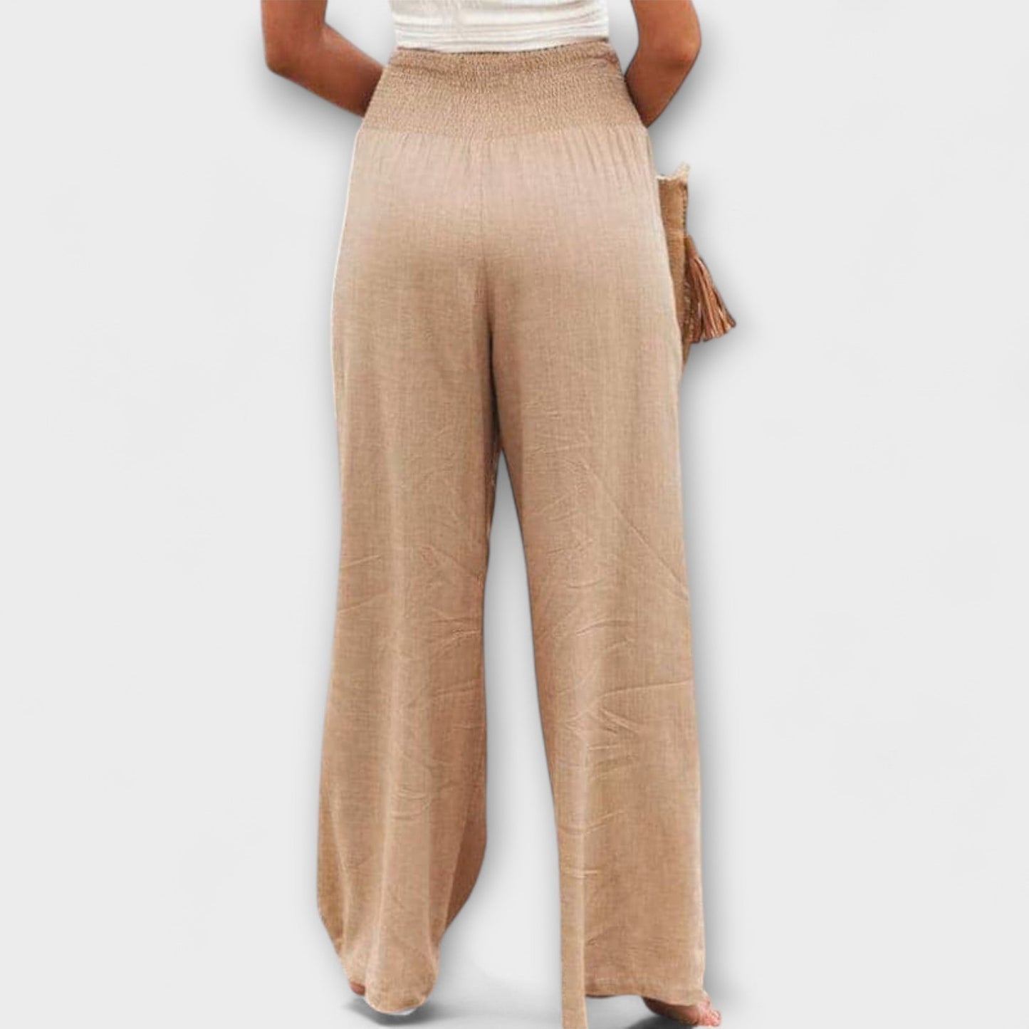 Wide and Comfortable Linen Pants - Elegant for Any Occasion