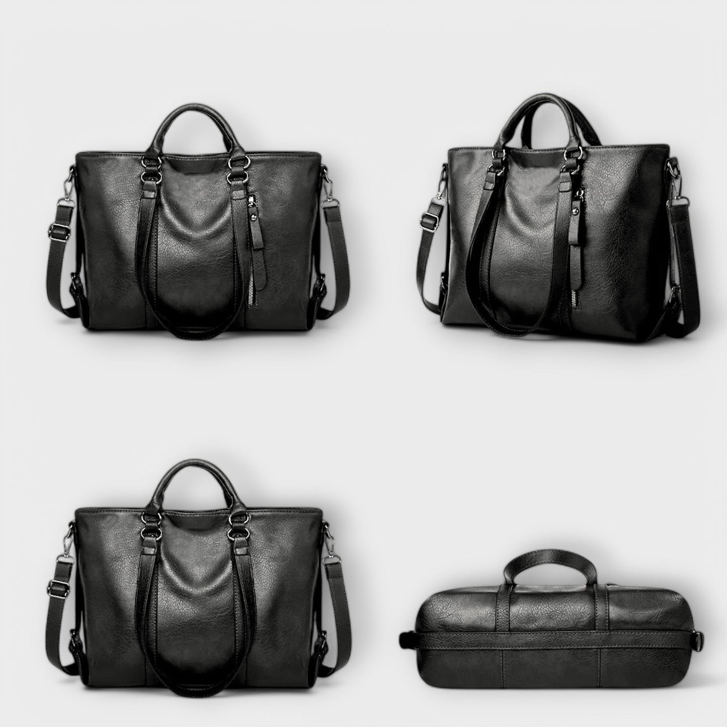 Laura Wide Leather Bag - An Elegant and Functional Bag