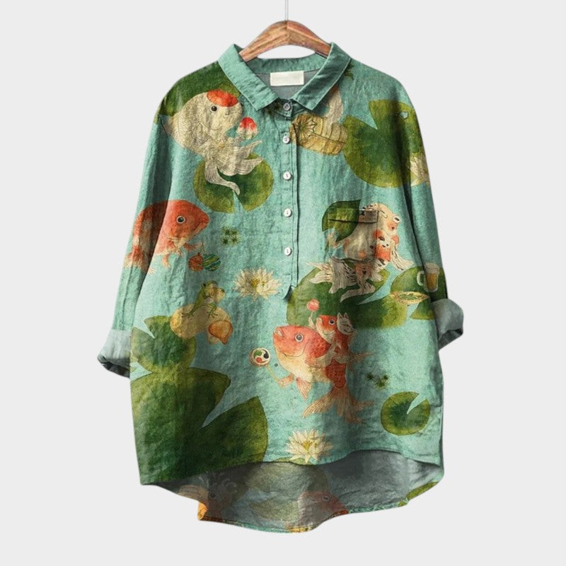 VIOLETTA™  | Oversized Floral Blouse