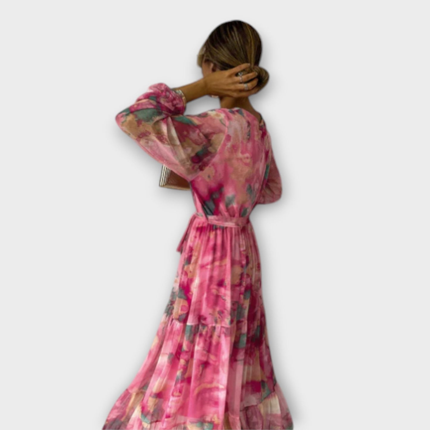 Dreamy Watercolor Maxi Dress - Abuline