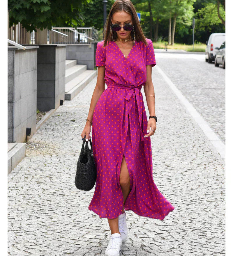 Susan - Elegant Dress with V-Neck