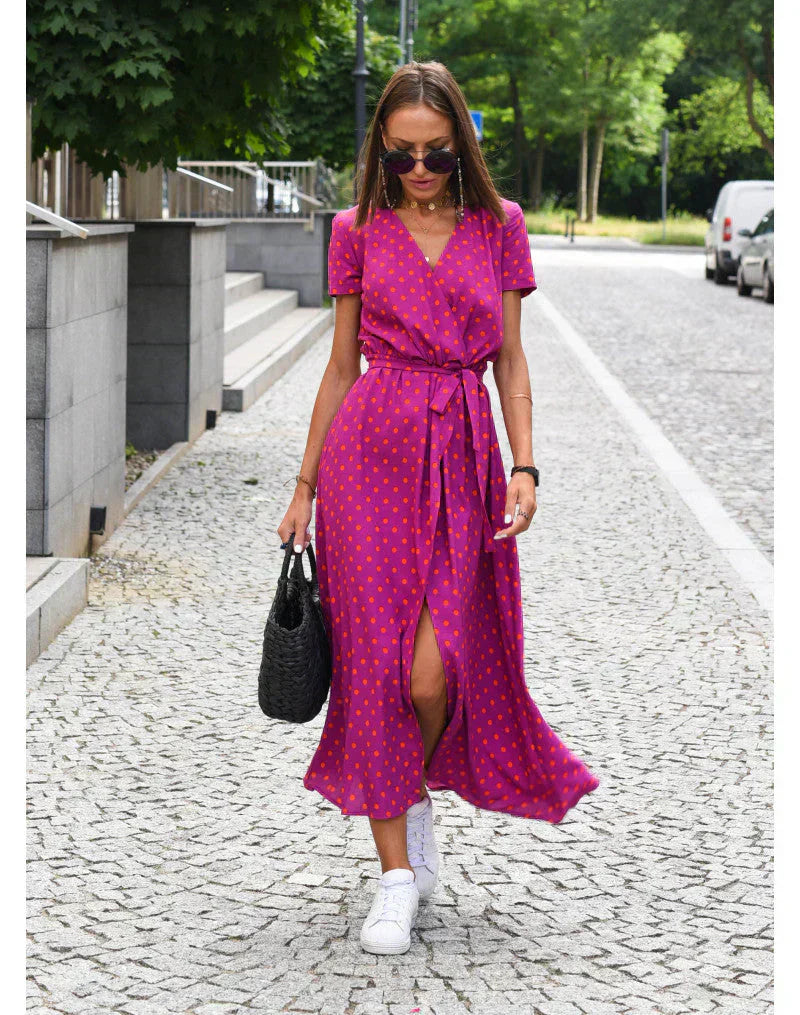 Susan - Elegant Dress with V-Neck