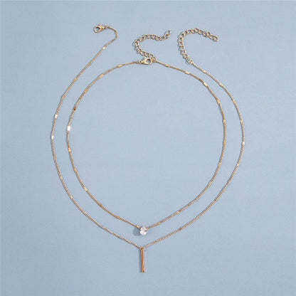 Vintage Collar Jewelry Set with Gold Pendants