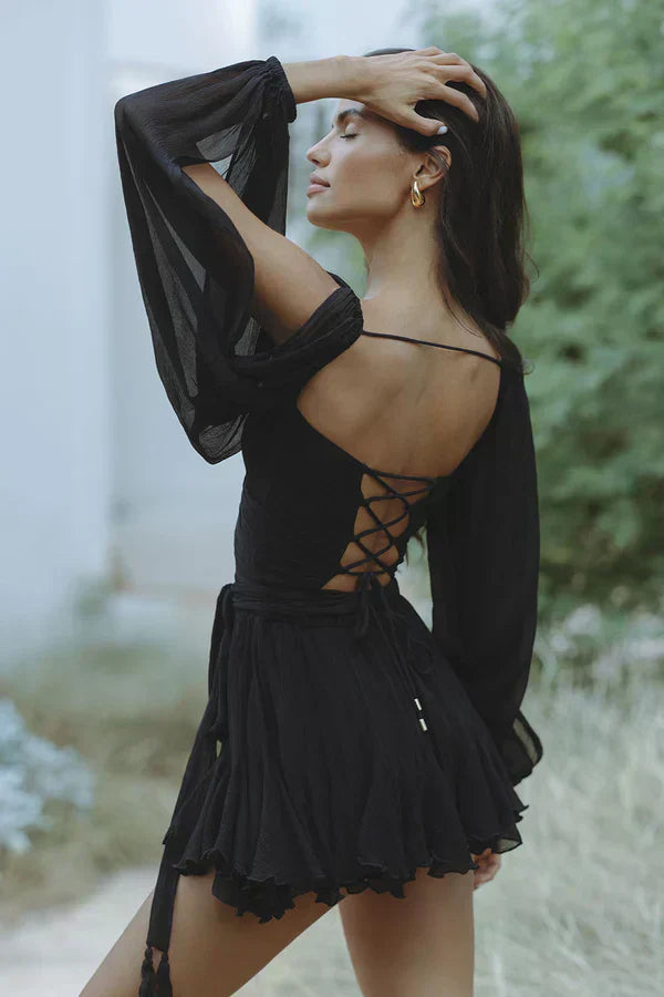 Lila | Playful Mini Dress with Puff Sleeves
