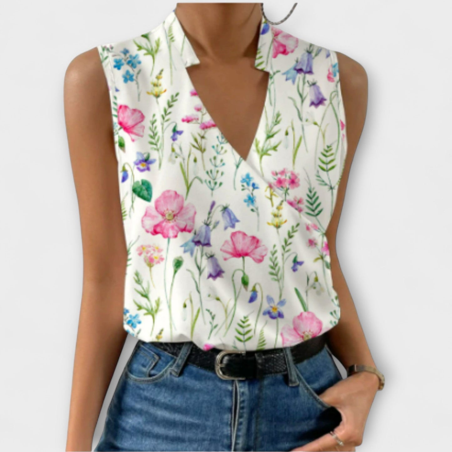 Soft Top for Summer with V-Neck