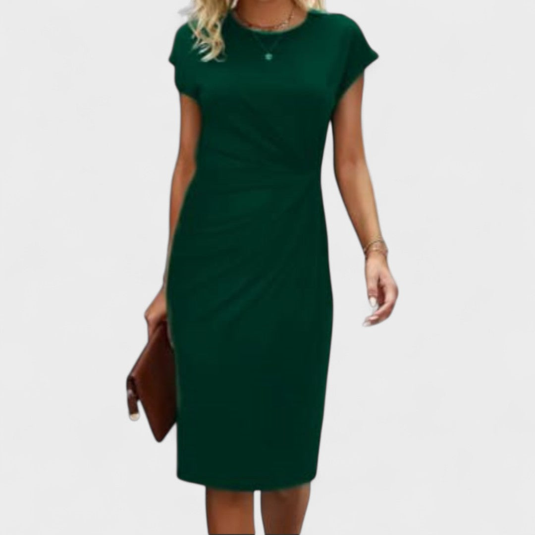Short Evening Dress with Short Sleeves