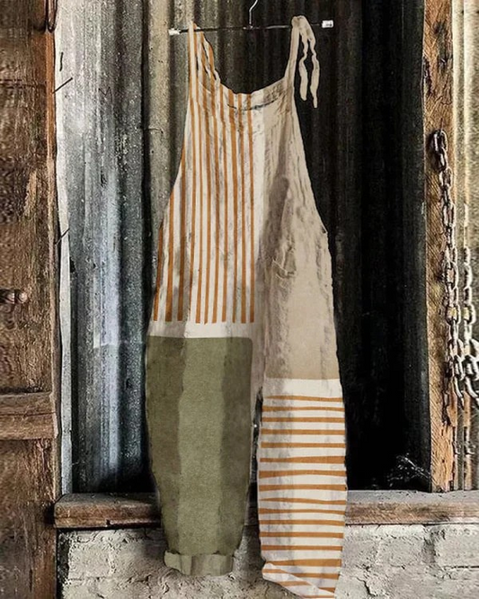 Vintage Bodysuit with Wide Legs - Effortless Style and All-Day Comfort for Women