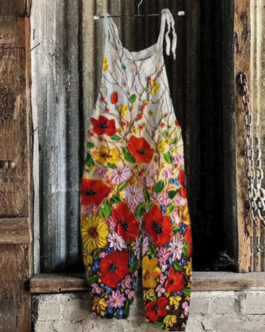 Vintage Floral Outfit - Effortless Style for Women, Elegant and Comfortable
