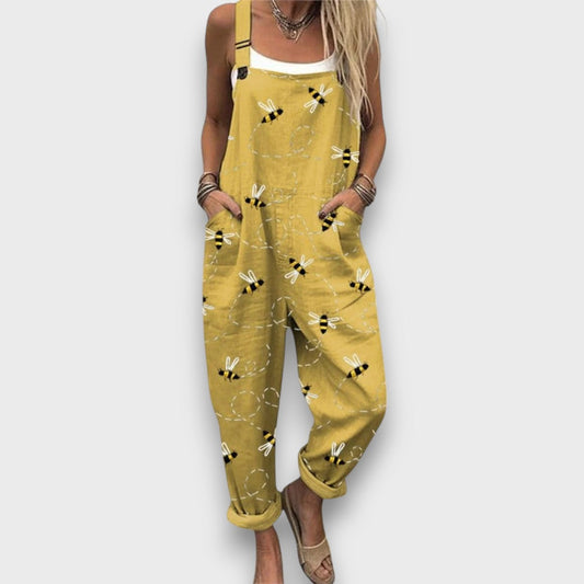 Maavi – Pants with a Bee Print and Summer Vibe