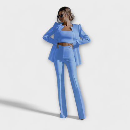 Selina - Elegant 3-Piece Set (Blazer, Top, Pants)