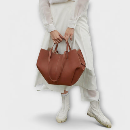 Stylish Italian Leather Handbag - Aura Bag
