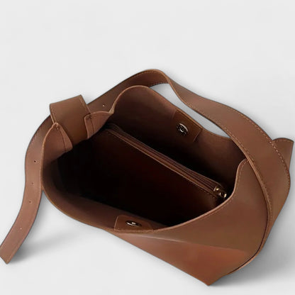 Elegant Shoulder Bag Made of PU Leather