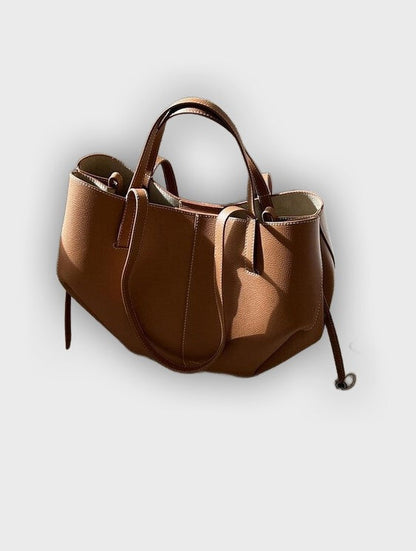 Stylish Carry Bag with Side Pleats