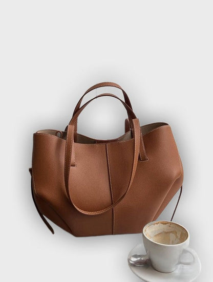Stylish Carry Bag with Side Pleats