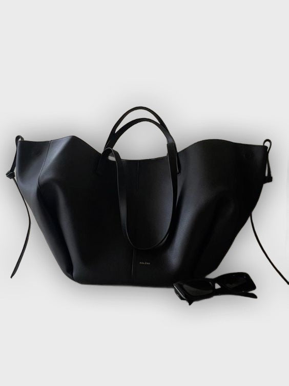Stylish Carry Bag with Side Pleats